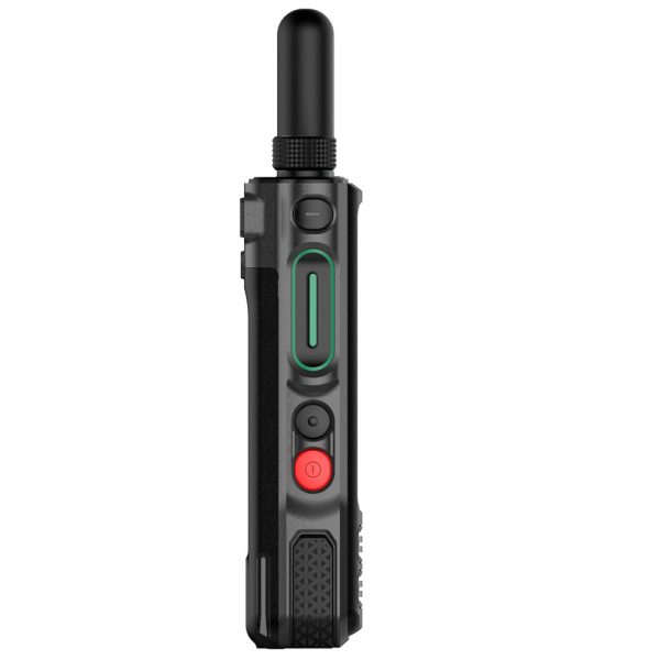 Side view of black Caltta e360 with antenna and buttons